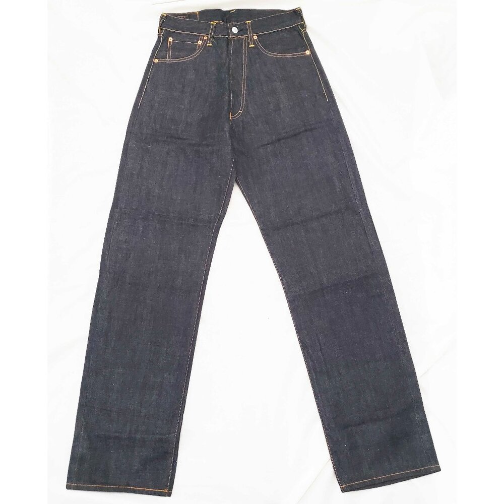 EVISU Vintage Unisex Selvedge Dark Denim Jeans Pants NWOT Custom Made Italy 29 - Picture 5 of 12